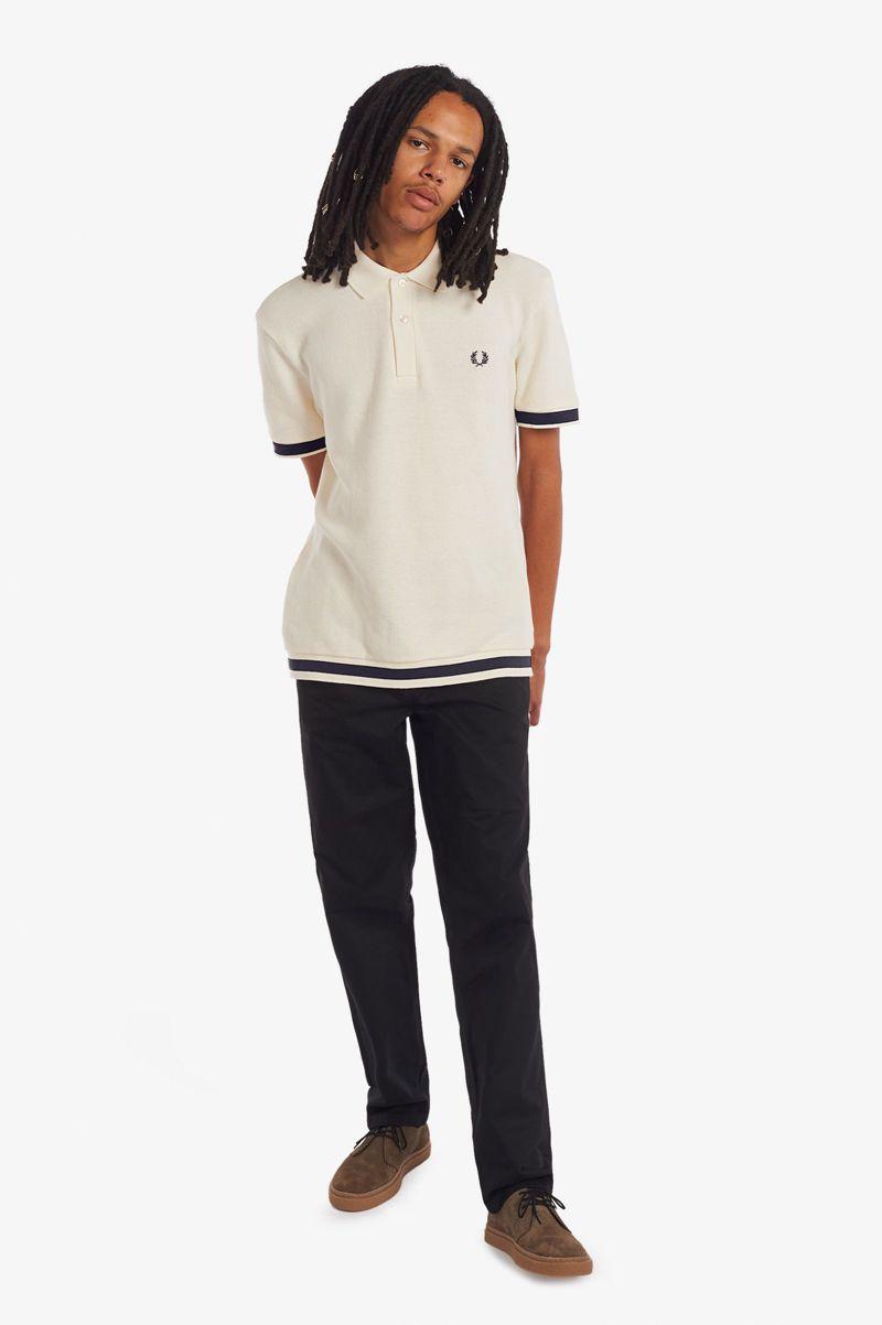 White Fred Perry M3807 Men's Polo Shirts | PH 1456HAPK